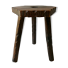 Massive pine tripod stool