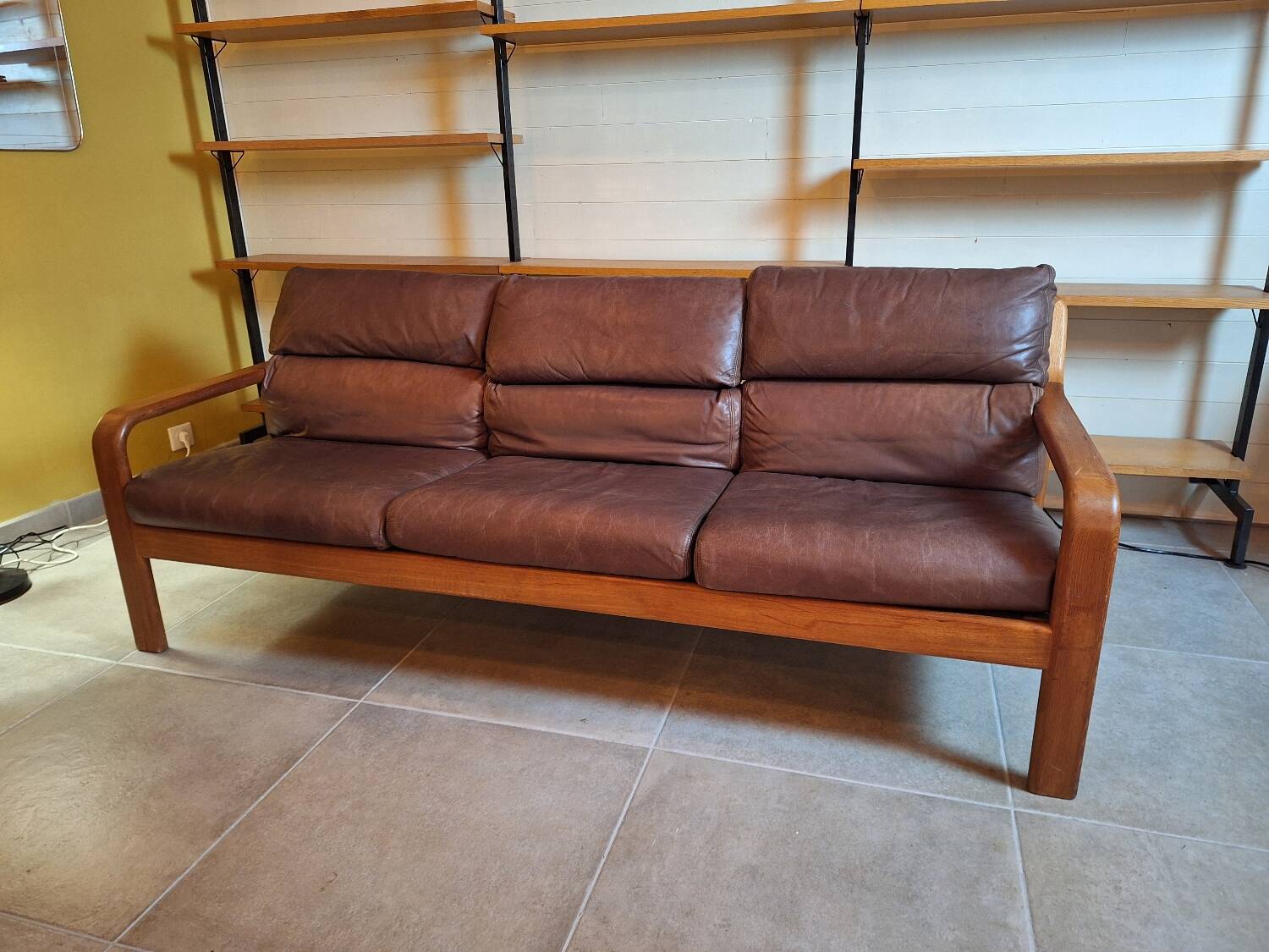 Olsen & Son 3-seater leather sofa