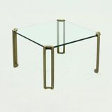 Brass and Glass Coffee Table by Peter Ghyczy 1970s
