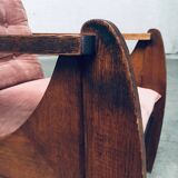 Dutch Art Deco Modernist Reclining Grand Armchair, Netherlands, 1920s