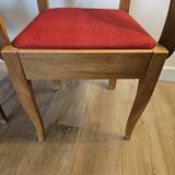 Pair of Art Deco Walnut Bridge Armchairs