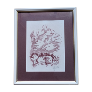 Lithographie de Jean Triolet