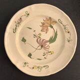 2 plates and 1 dish in Samadet earthenware
