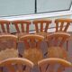 Set of 20 bistro cafe bar restaurant chairs - wood - vintage