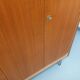 Vintage Scandinavian modernist wardrobe in teak and metal from the 1960s.
