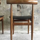Pair of Scandinavian chairs by Hans Olsen for Frem Rojle - 1960s