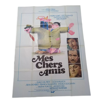 Affiche pliée originale Mes chers amis