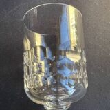 6 Blown and cut crystal water glasses – Art Nouveau