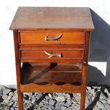 Table desserte à tiroirs meuble de montagne esprit chasse fin 19éme siècle.