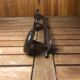 Old wall coat rack x3 vintage brown metal #a418