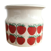 jam jar pattern strawberries manufacture Arabia Finland