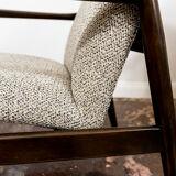 Pair of restored vintage GFM-64 armchairs by Edmund Homa, 1960s