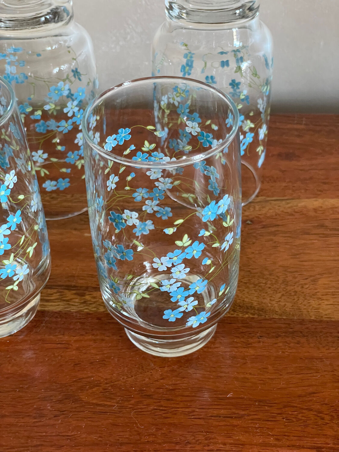 Forget-me-not water glasses