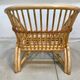 Handcrafted Bamboo lounge chair with leather lacings, Italy 1970s