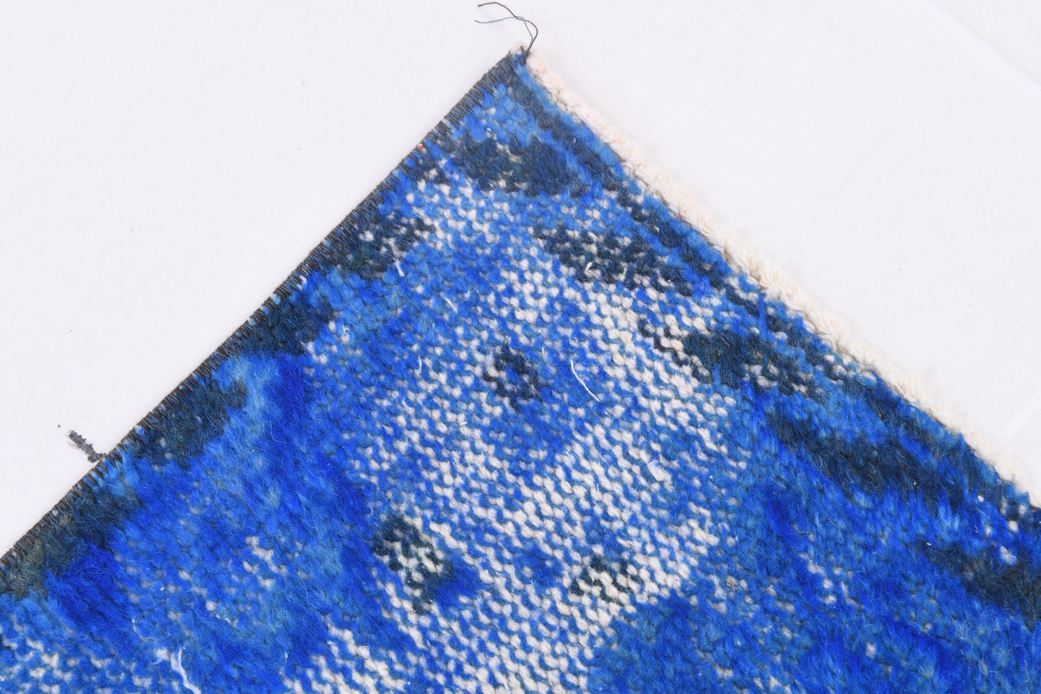 5x8 Faded Blue Handmade Wool Turkish Tapis Rug, 243x148Cm