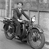 Motorcycle young man 1920