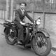 Motorcycle young man 1920