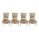 4 covered chairs