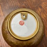 Decorative porcelain and brass plate