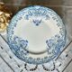 Old flat plates mismatched in earthenware