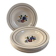 Set of 6 St Amand hand-painted deep plates 22.5cm