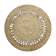 Tapis rond en jute motif ajouré 90 cm
