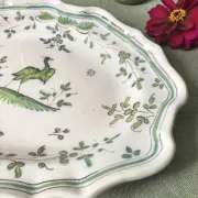Plat ovale chantourné en faïence de Martres-Tolosane, XIXe siècle