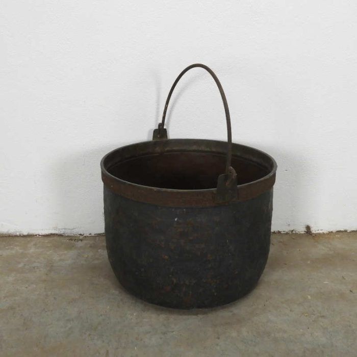 Antique copper kettle
