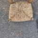 Antique mulched chair for children