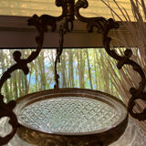 Brass ball chandelier