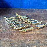 Ensemble de 12 porte-couteaux animaux. Design Sandoz. Art Déco