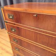 Campaign military chest of drawers and writing desk, Great Britain, 1950s