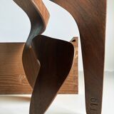 Mrs. Charles Eames_ The shadow does not bend, walnut plywood sculpture