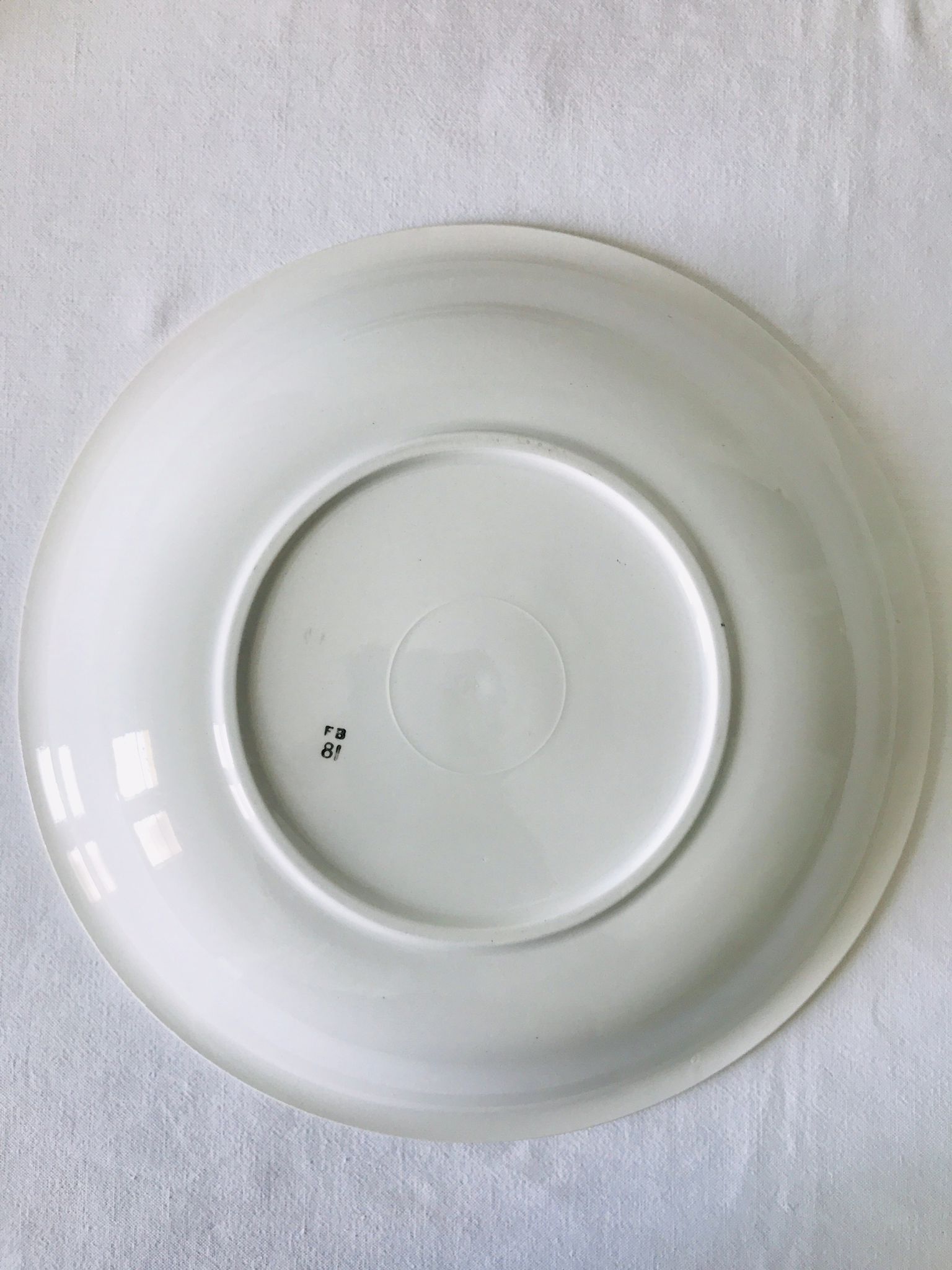 Dish of service hollow earthenware of Badonviller