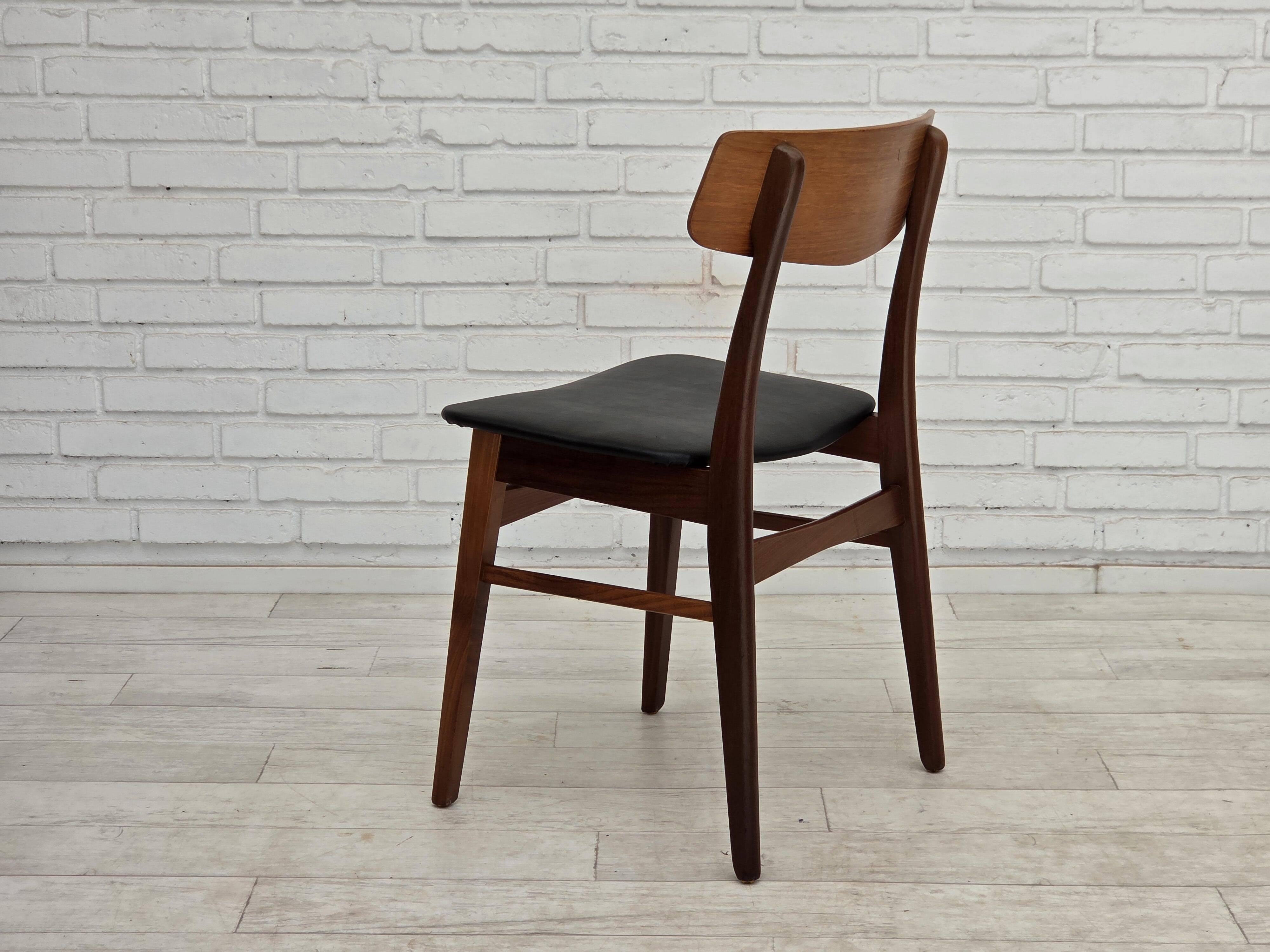 1970s, set of 4 Danish dining chairs by Findahl Møbelfabrik, teak wood.