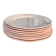 Set of 8 flat plates Digoin Sarreguemines pink