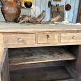 Small raw wood counter