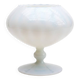 Handmade opaline white bowl vase