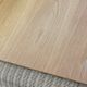 Pine wood and ratan table with 2 ottomans