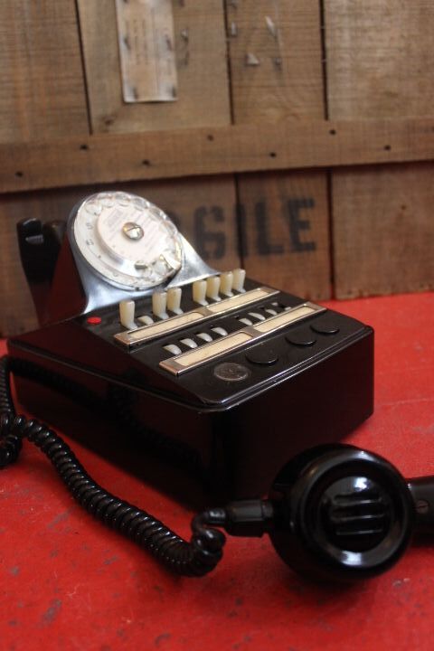 Phone old telephone switchboard in bakelite