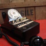 Phone old telephone switchboard in bakelite