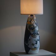 Marian Zawadzki "Oryx" Floor Lamp Unique, Tilgmans Ceramic, Sweden, Dated 1963