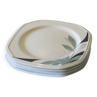 4 dessert plates from Pontesa Spain "Art Nouveau type" in very good condition
