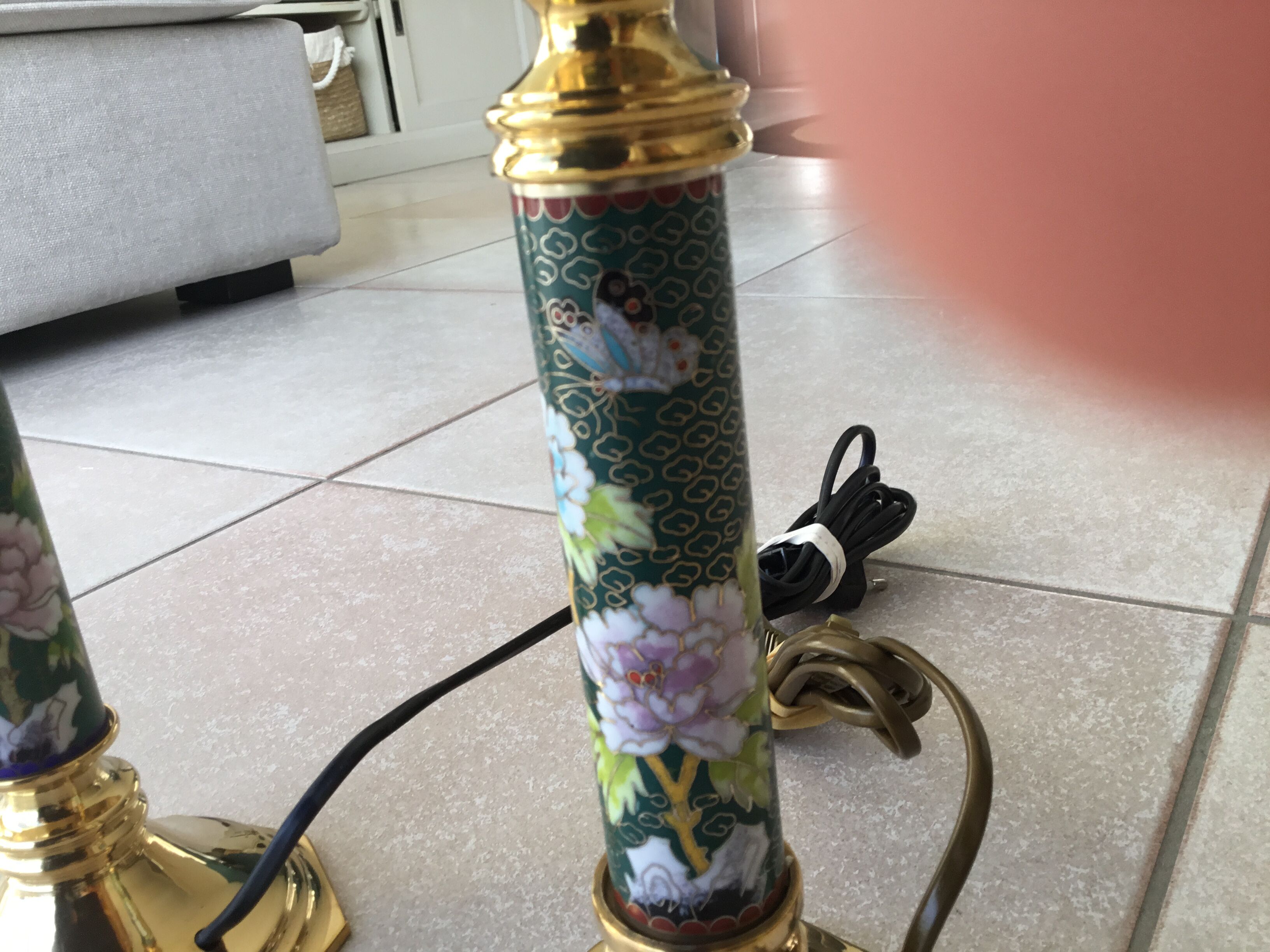 Two lamp bases