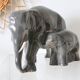 Ceramic elephant and baby elephant