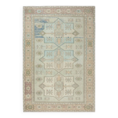 Tapis de grande taille vintage beige unique en son genre. Tapis turc fait à la main.