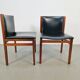 Vintage Rosewood Chairs by Tito Agnoli for La Linéa, Italy, 1960, Set of 2