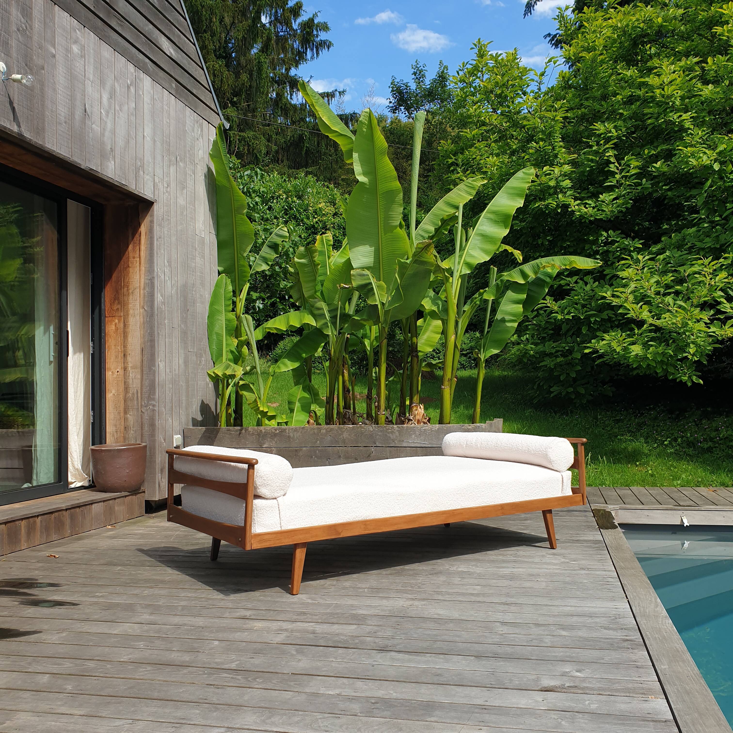 Vintage Scandinavian daybed sofa (bench) vintage 60s