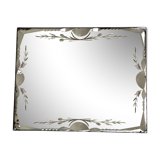 Mirror beveled and serious vintage 30 X 24cm