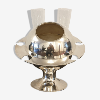Champagne bucket with flute holder